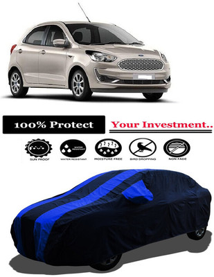Amexride Car Cover For Ford Figo Trend Diesel (With Mirror Pockets)(Multicolor)
