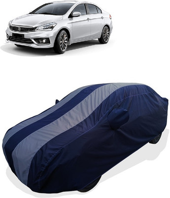 Coxtor Car Cover For Maruti Suzuki Ciaz Delta AMT Petrol (With Mirror Pockets)(Grey)