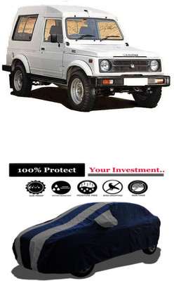 Amexride Car Cover For Maruti Suzuki Gypsy (With Mirror Pockets)(Grey)