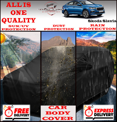 Tamanchi Autocare Car Cover For Skoda Slavia(Black)