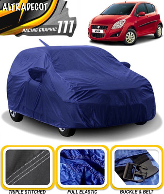 ALTRADECOT Car Cover For Maruti Suzuki Ritz (With Mirror Pockets)(Blue)