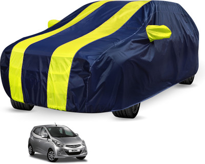 Auto Hub Car Cover For Hyundai Eon (Without Mirror Pockets)(Black, Yellow)