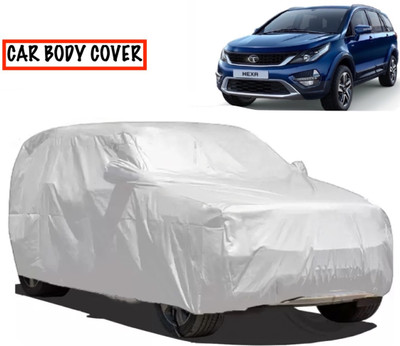 AXLOZ Car Cover For Tata Hexa (With Mirror Pockets)(Silver)