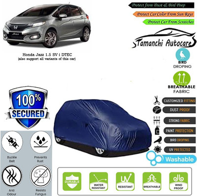 Tamanchi Autocare Car Cover For Honda Jazz 1.5 SV i DTEC(Blue)