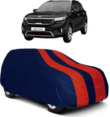 MoTRoX Car Cover For Kia SELTOS (Without Mirror Pockets)(Red, Blue)