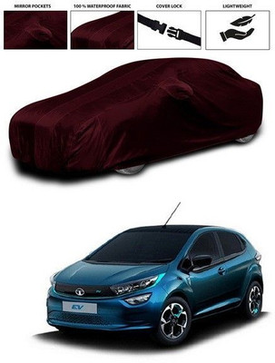 ANTHUB Car Cover For Tata Altroz EV (With Mirror Pockets)(Maroon)