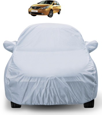 MOCKHE Car Cover For Tata Manza (With Mirror Pockets)(Silver)