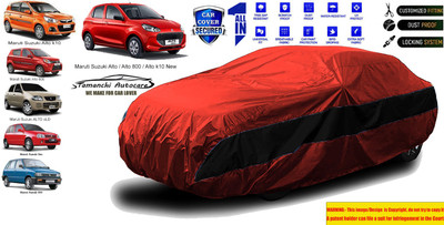 Tamanchi Autocare Car Cover For Maruti Suzuki Alto(Red, Black)