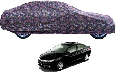 MOCKHE Car Cover For Honda City i-Vtec (With Mirror Pockets)(Green)