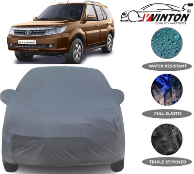 V VINTON Car Cover For Tata Safari Storme (With Mirror Pockets)(Grey)