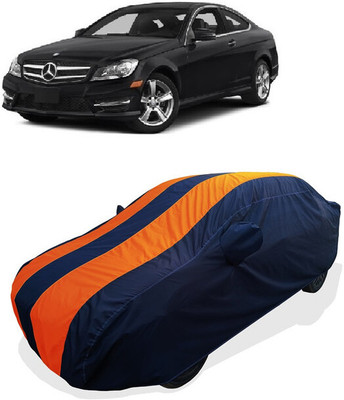 Coxtor Car Cover For Mercedes Benz C-Class C250 (With Mirror Pockets)(Orange)