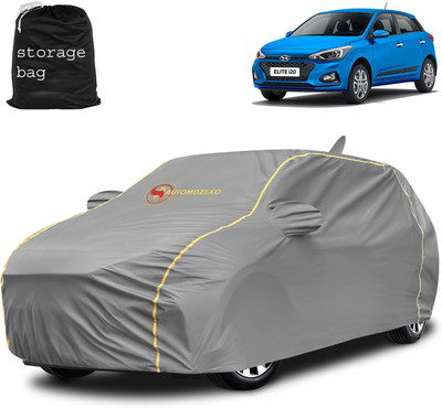 AUTOMOZEXO Car Cover For Hyundai Elite i20 (With Mirror Pockets)(Grey)