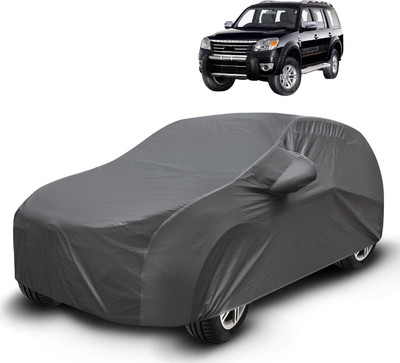 MOCKHE Car Cover For Ford Endeavour (With Mirror Pockets)(Grey)