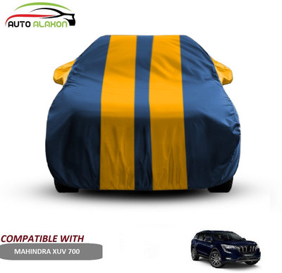 AUTO ALAXON Car Cover For Mahindra XUV 700 (With Mirror Pockets)(Blue, Yellow)