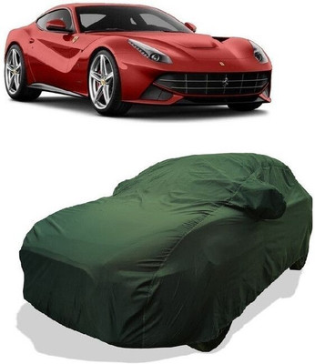 QLAX Car Cover For Maruti F12berlinetta V12 (With Mirror Pockets)(Green)