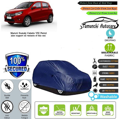 Tamanchi Autocare Car Cover For Maruti Suzuki Celerio VXI Petrol(Blue)