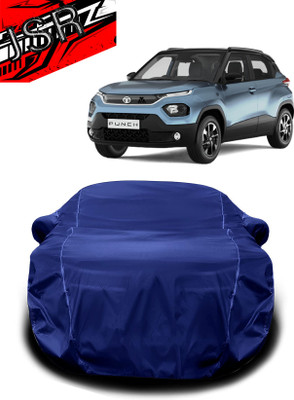 J S R Car Cover For Tata Punch (With Mirror Pockets)(Blue)
