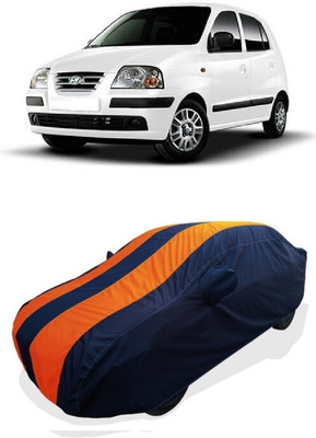 Coxtor Car Cover For Hyundai Santro Xing XK eRLX Euro II (With Mirror Pockets)(Orange)