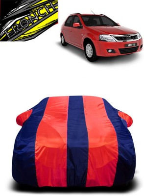 FRONCH Car Cover For Mahindra Verito 1.5 D6 BSIV Diesel (With Mirror Pockets)(Red, Blue)