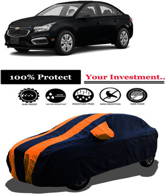 Amexride Car Cover For Chevrolet Cruze LTZ AT (With Mirror Pockets)(Orange)