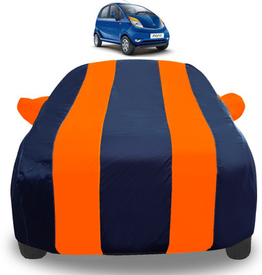 Auto Hub Car Cover For Tata Nano (With Mirror Pockets)(Orange)