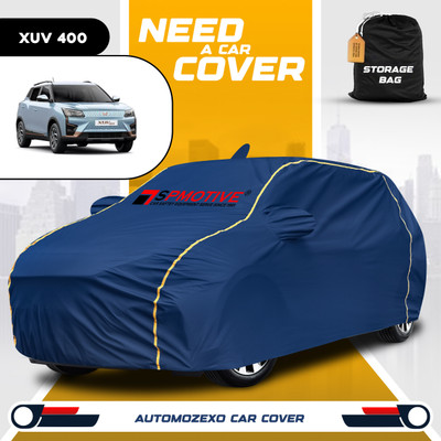 SPMOTIVE Car Cover For Mahindra XUV400 (With Mirror Pockets)(Blue)