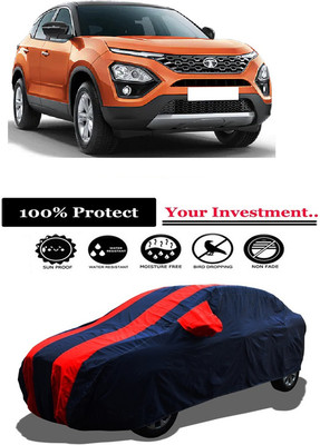 Amexride Car Cover For Tata Harrier XZ Dual Tone Diesel (With Mirror Pockets)(Red)