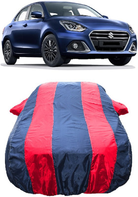 Wegather Car Cover For Maruti Suzuki Swift Dzire (With Mirror Pockets)(Red)