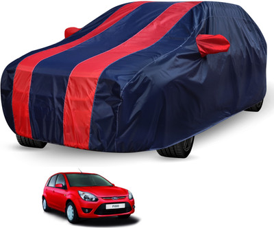Auto Hub Car Cover For Ford Figo (Without Mirror Pockets)(Black, Red)
