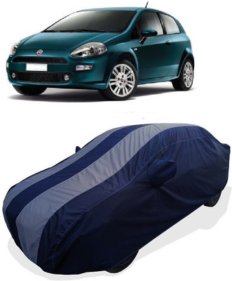 Coxtor Car Cover For Fiat Punto Nsplit (With Mirror Pockets)(Grey)