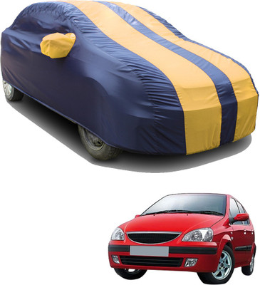 SS FOR YOUR SMART NEEDS Car Cover For Tata Indica V2 (With Mirror Pockets)(Blue, Yellow)