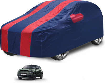 Auto Hub Car Cover For Tata Punch (With Mirror Pockets)(Red)