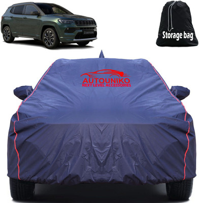 autouniko Car Cover For Jeep Compass, Compass 1.4 Limited, Compass 1.4 Limited Option (With Mirror Pockets)(Blue)