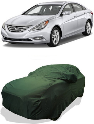 Coxtor Car Cover For Hyundai Sonata Fluidic (With Mirror Pockets)(Green)