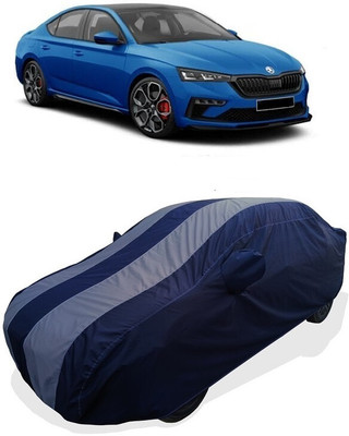 Coxtor Car Cover For Skoda Octavia RS (With Mirror Pockets)(Grey)