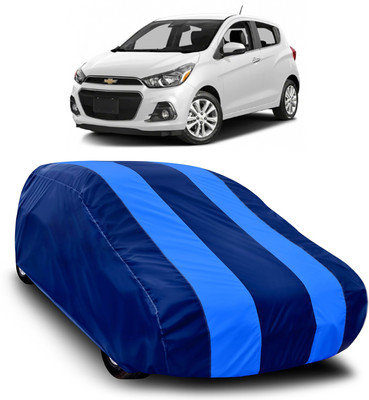 MoTRoX Car Cover For Chevrolet Spark (Without Mirror Pockets)(Blue, Blue)