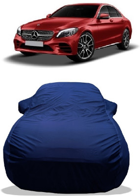 Wegather Car Cover For Mercedes Benz C-Class Prime C 200 Petrol (With Mirror Pockets)(Blue)