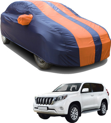 SS FOR YOUR SMART NEEDS Car Cover For Toyota Land Cruiser (With Mirror Pockets)(Orange, Blue)