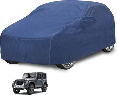 MOCKHE Car Cover For Mahindra Thar (With Mirror Pockets)(Blue)
