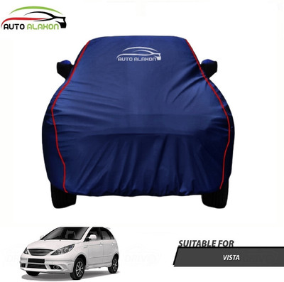 AUTO ALAXON Car Cover For Tata Vista (With Mirror Pockets)(Blue)
