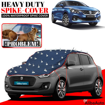 AlibaAuto Car Cover For Maruti Suzuki Baleno (Without Mirror Pockets)(Blue, Red, For 2019, 2020, 2021, 2022, 2023, 2024 Models)