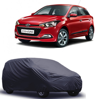 ROYAL AUTO MART Car Cover For Hyundai Elite i20 (Without Mirror Pockets)(Grey)