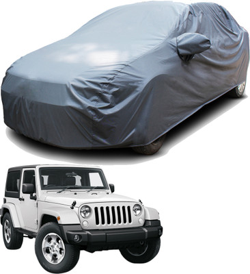 SS FOR YOUR SMART NEEDS Car Cover For Mahindra Jeep (With Mirror Pockets)(Grey)