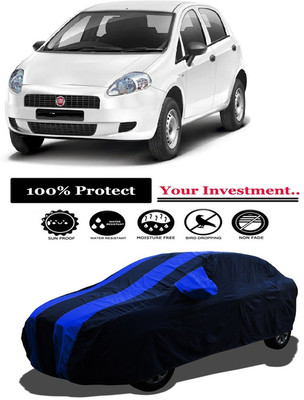 Amexride Car Cover For Fiat Punto Pure 1.2L FIRE (With Mirror Pockets)(Multicolor)