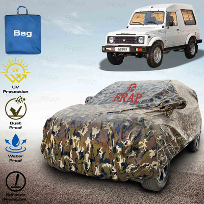 Frap Car Cover For Maruti Suzuki Gypsy, Gypsy 1000 (With Mirror Pockets)(Multicolor)