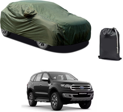 PAGORA Car Cover For Ford Endeavour (With Mirror Pockets)(Green)
