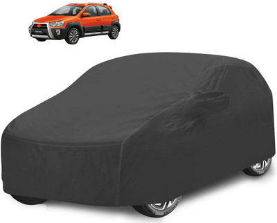 Caronix Car Cover For Toyota Etios Cross (With Mirror Pockets)(Grey)