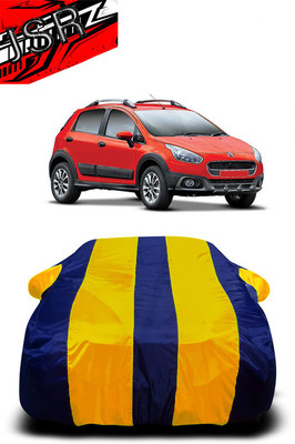 J S R Car Cover For Fiat Avventura (With Mirror Pockets)(Yellow, Blue)