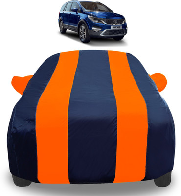 Auto Hub Car Cover For Tata Hexa (With Mirror Pockets)(Orange)