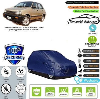 Tamanchi Autocare Car Cover For Maruti Suzuki 800 MPFI 5 SPEED TYPEII(Blue)